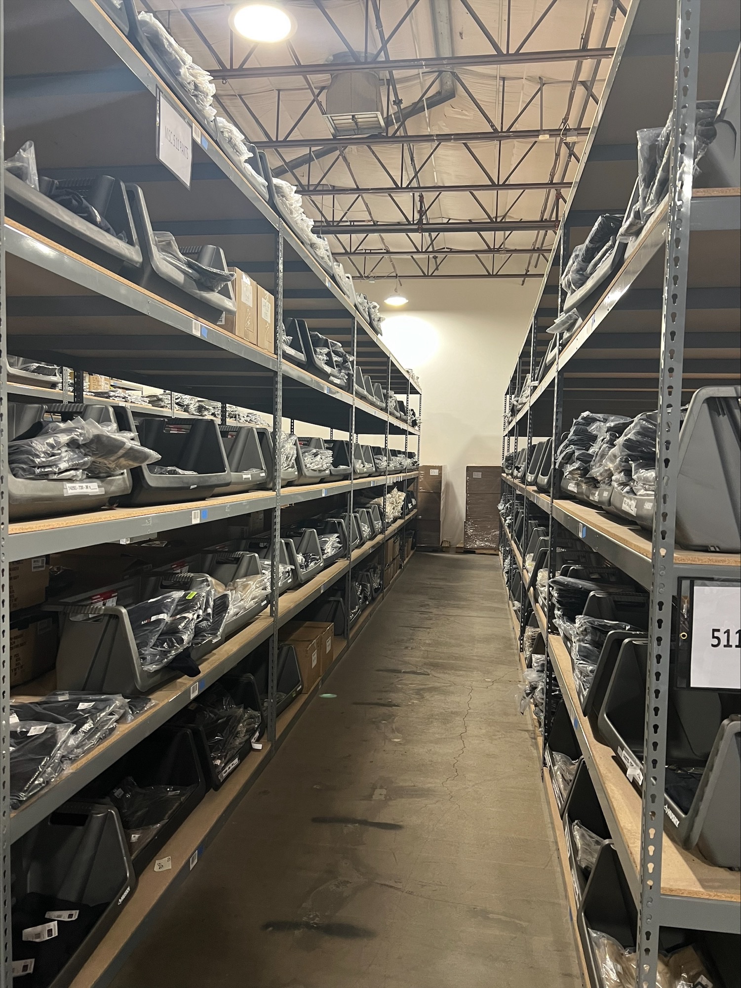 Rivet Span Shelving for First Responders
