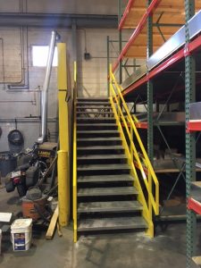 Speedrack pallet racking, Western Storage and Handling, Flynn Companies, mezzanine system, 