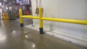 Warehouse Safety Equipment, Western Storage and Handling, Safety Equipment, Mile Hi Foods, Bollard Guardrail System, Guardrail System, Bollard, 