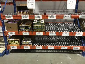 rack bays, carton flow shelves, Western Storage and Handling, Quality Custom Distribution,