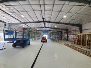 pallet rack, tear drop style selective pallet rack, selective pallet rack, Western Storage and Handling, WSH, CBD Laboratories, CBD,