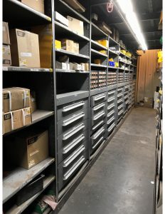 shelving and drawers