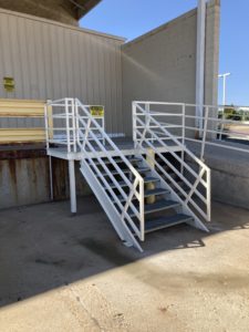 Receiving Dock Stairs - Western Storage and Handling Receiving Dock Stairs