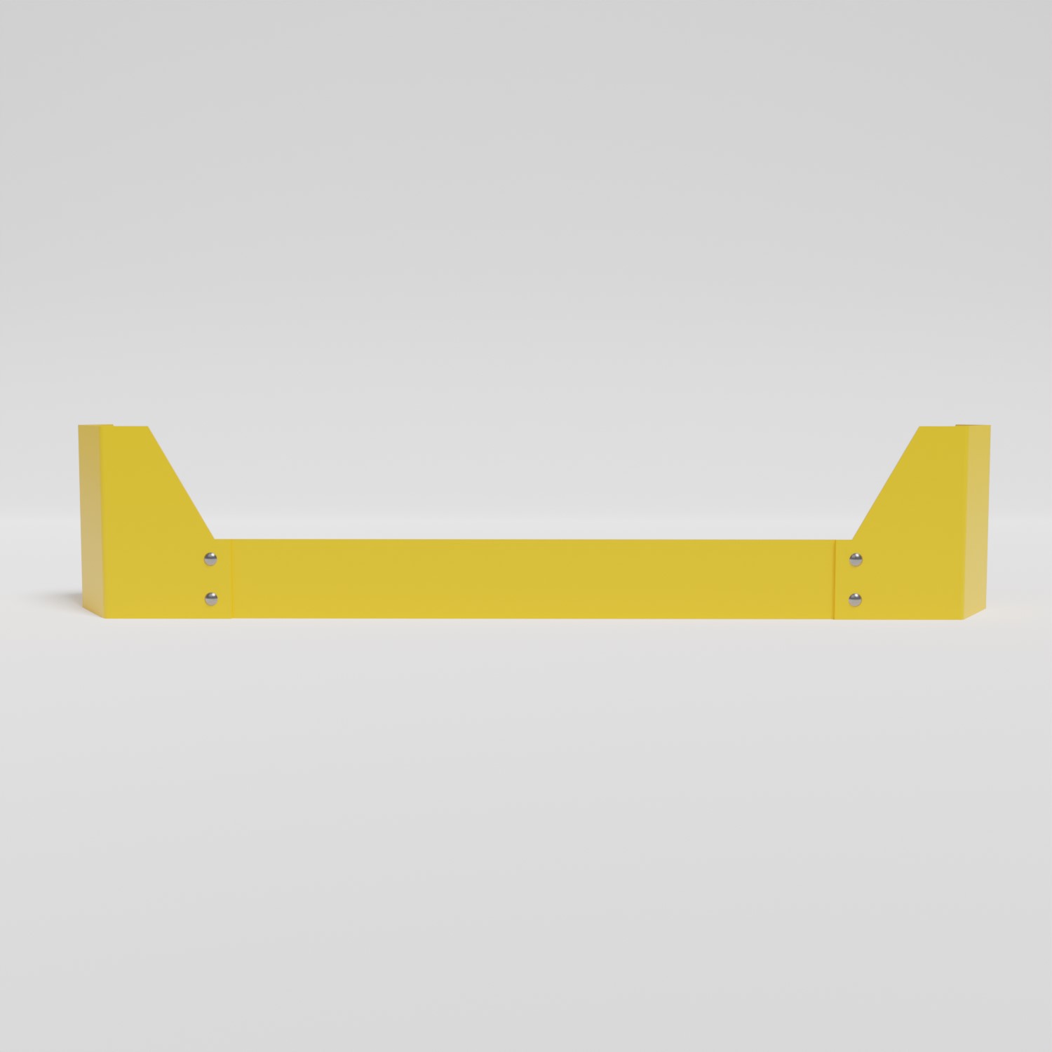 Bolted Rack Guard Front - Western Storage and Handling Pallet Rack Guard Rails Guard Rails Rack Guard Rails Heartland Steel WHS Western Storage and Handling pallet structures pallet rack protection bolted rack guards rack guards