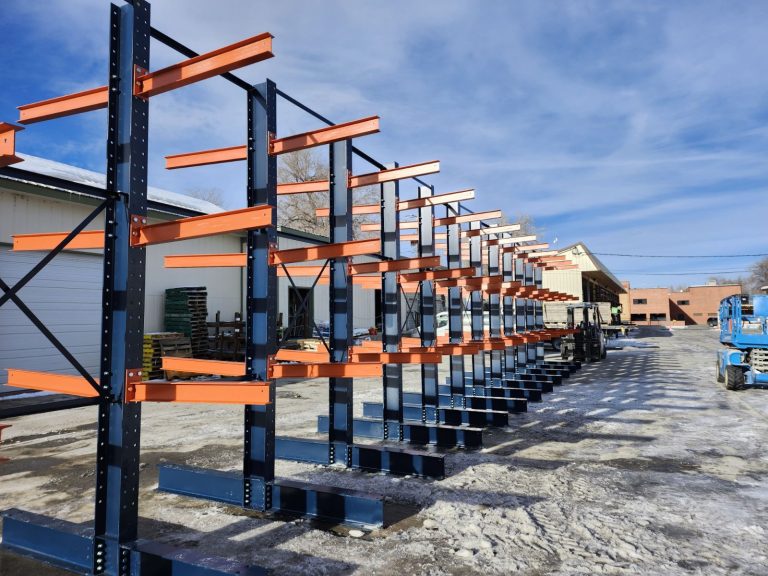 Cantilever Rack Installation for Lumber Yard Storage